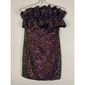 Thirty Thirty Sequin Party Prom Dress Size M